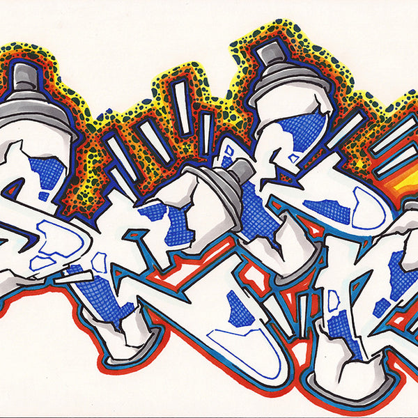 GRAFFITI ARTIST SEEN - Cans- Drawing
