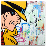 GRAFFITI ARTIST SEEN   "Dick Tracy"  Aerosol on  Canvas