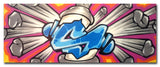 GRAFFITI ARTIST SEEN -  "Exploding Can"  Aerosol on Canvas