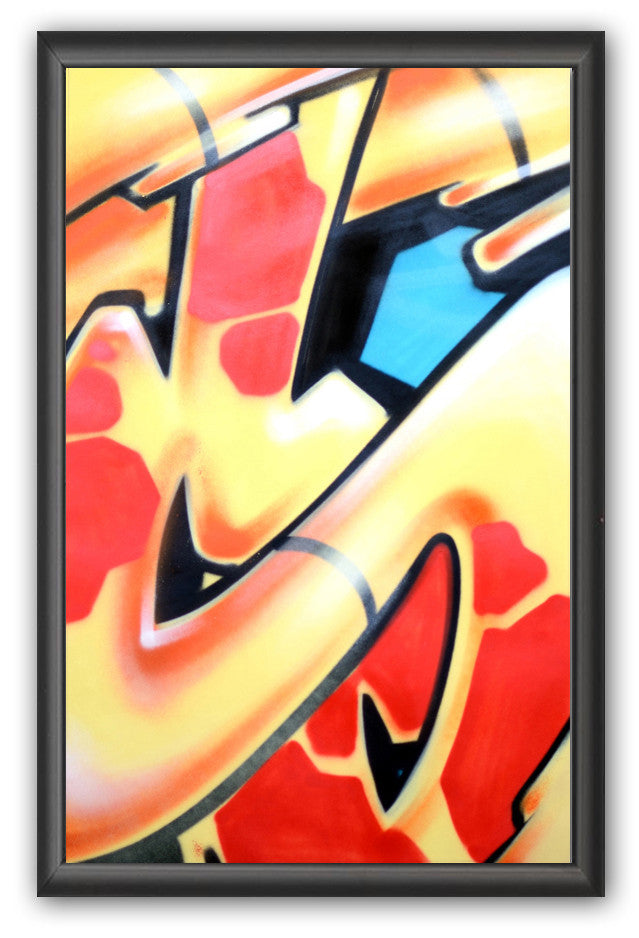 GRAFFITI ARTIST SEEN -  "Subway S #10"  Painting on paper