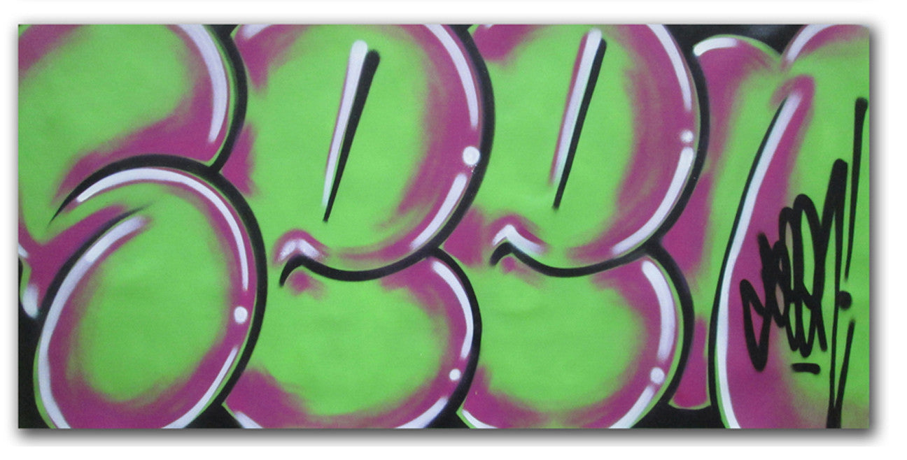 GRAFFITI ARTIST SEEN - "Classic Bubble 10" Painting