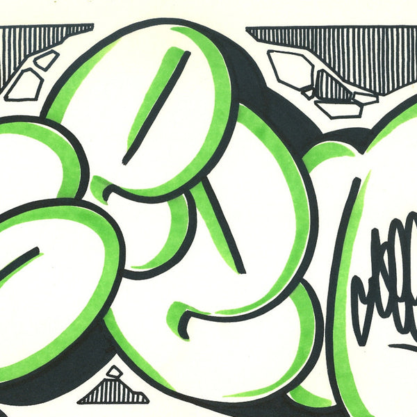 GRAFFITI ARTIST SEEN - Bubble 9- Drawing