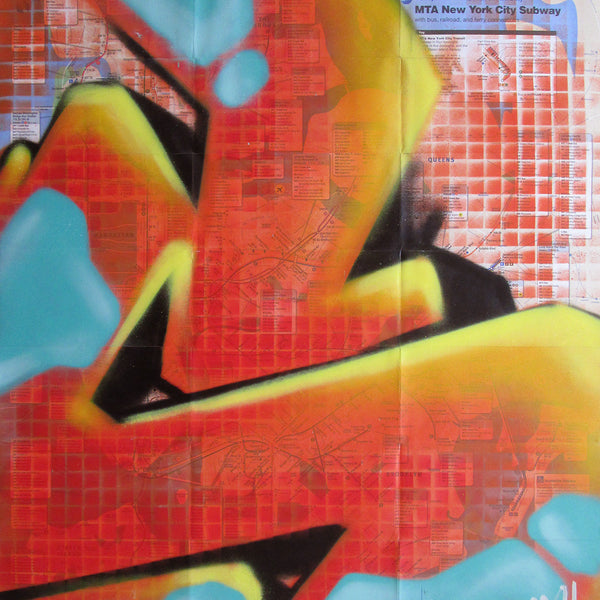 GRAFFITI ARTIST SEEN -  "Honeycomb 4" NYC Map