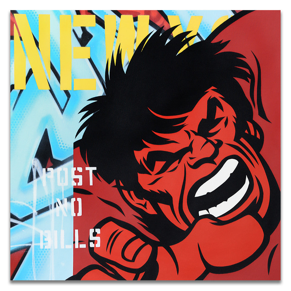 SEEN  -  "THE HULK"  Aerosol on  Canvas