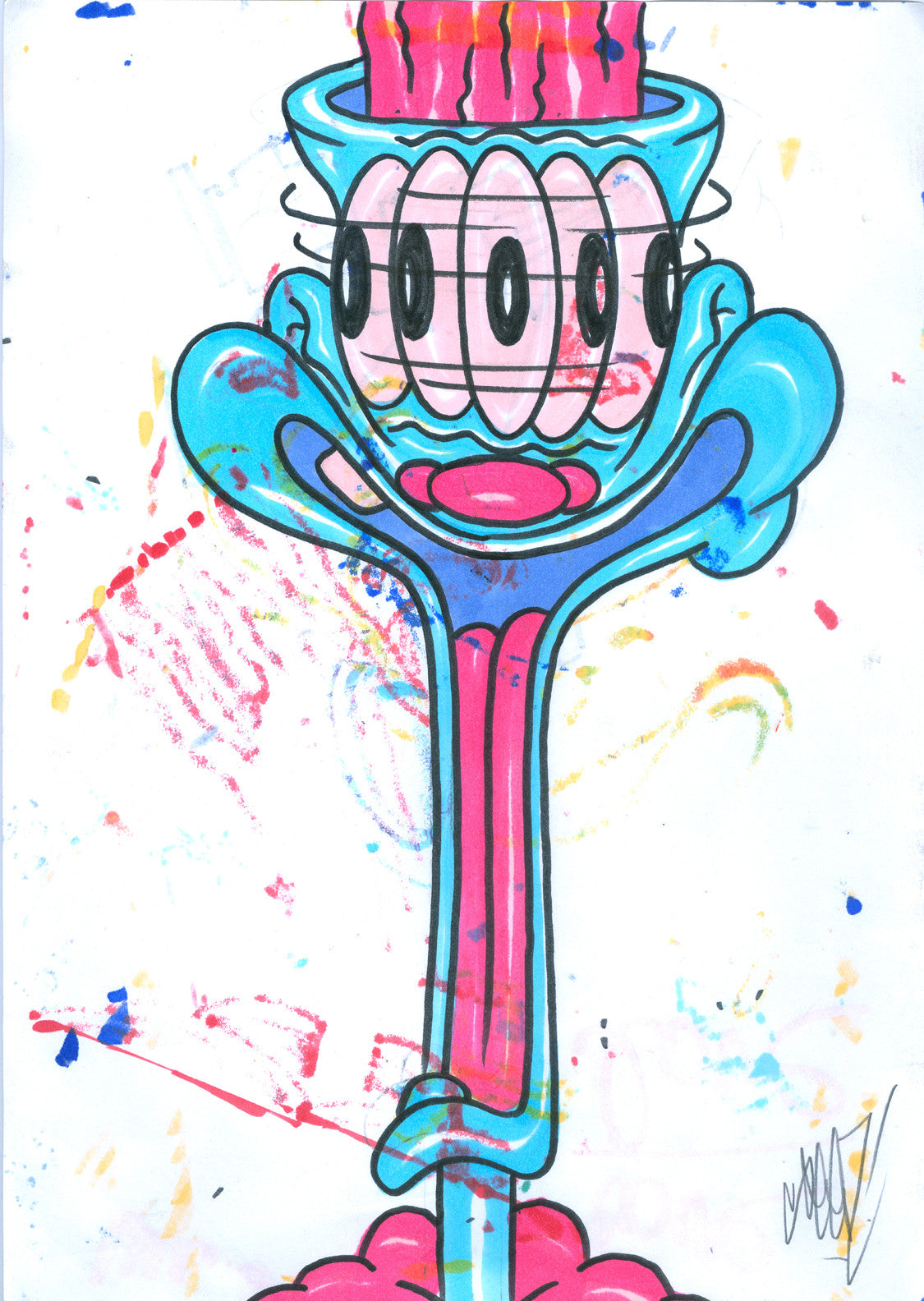 GRAFFITI ARTIST SEEN - "Looney Lenny" - Drawing
