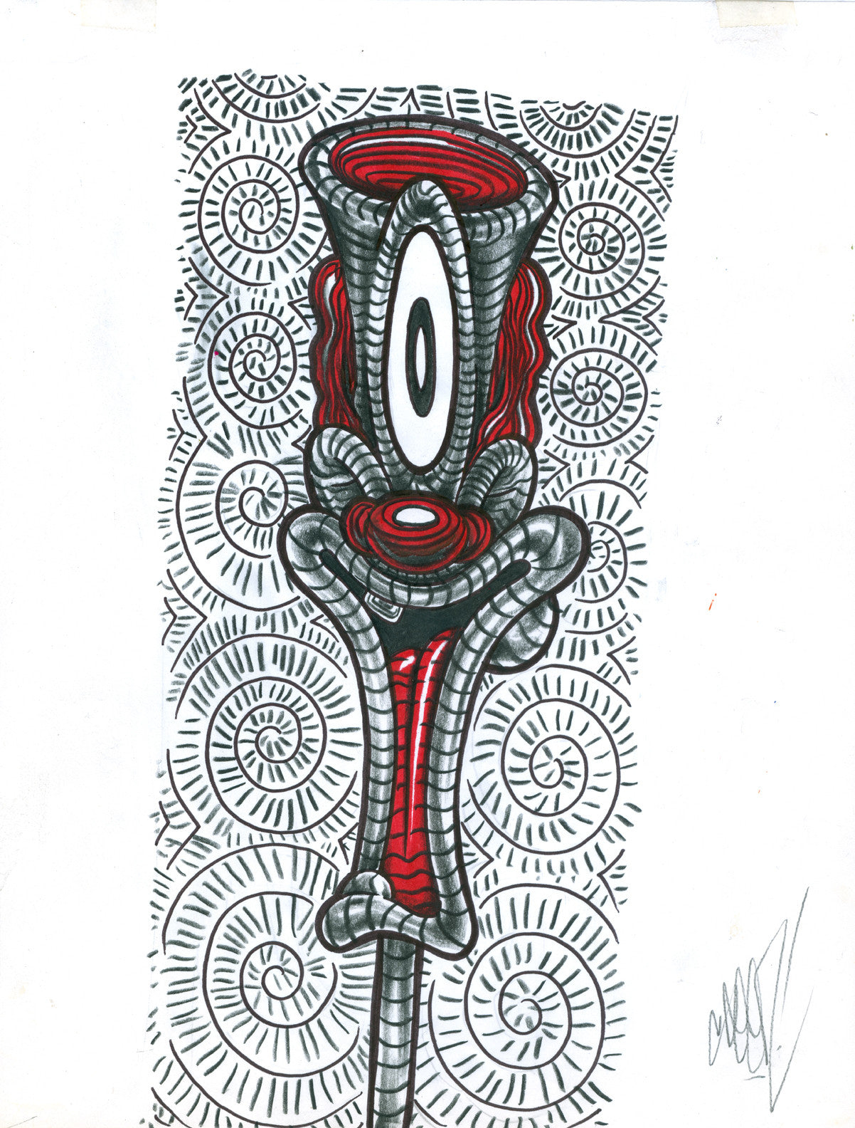 GRAFFITI ARTIST SEEN - "Looney Lenny" - Drawing