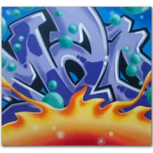 GRAFFITI ARTIST SEEN   -  "MAD"  Aerosol on Canvas