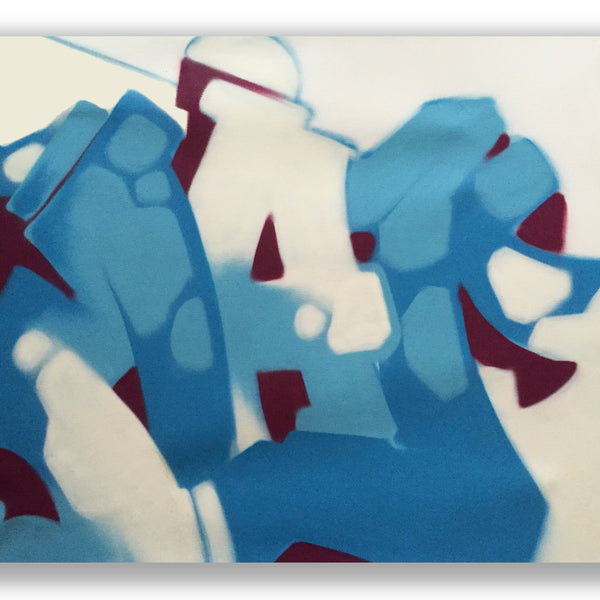 GRAFFITI ARTIST SEEN - "MAD" Aerosol on  Linen