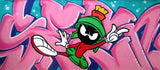 GRAFFITI ARTIST SEEN  -  "Marvin Martian"  Aerosol
