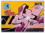 GRAFFITI ARTIST SEEN  -  "MTA Service Train"  Aerosol on  Canvas-