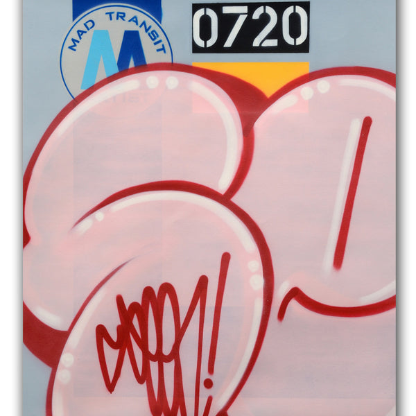 SEEN - "MTA Pink Bubble" Canvas