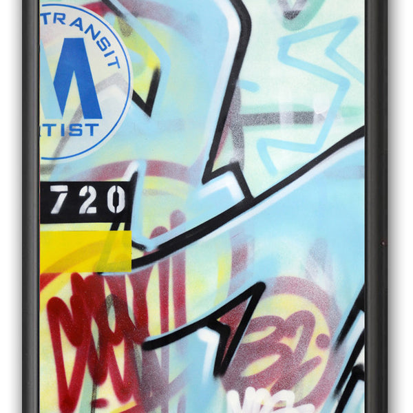 GRAFFITI ARTIST SEEN -  "Subway S #11"  Painting on paper