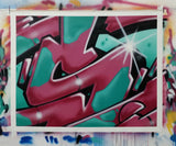 GRAFFITI ARTIST SEEN  -  "Super S"  Aerosol on  Canvas