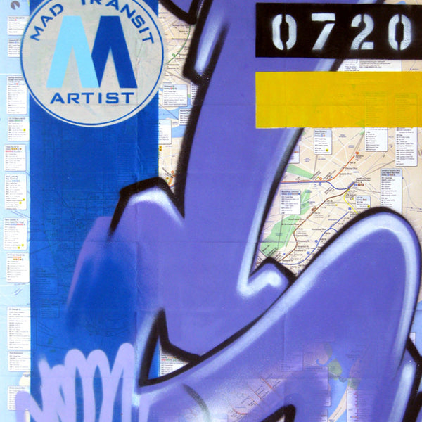 GRAFFITI ARTIST SEEN -  "Subway S #3" NYC Map