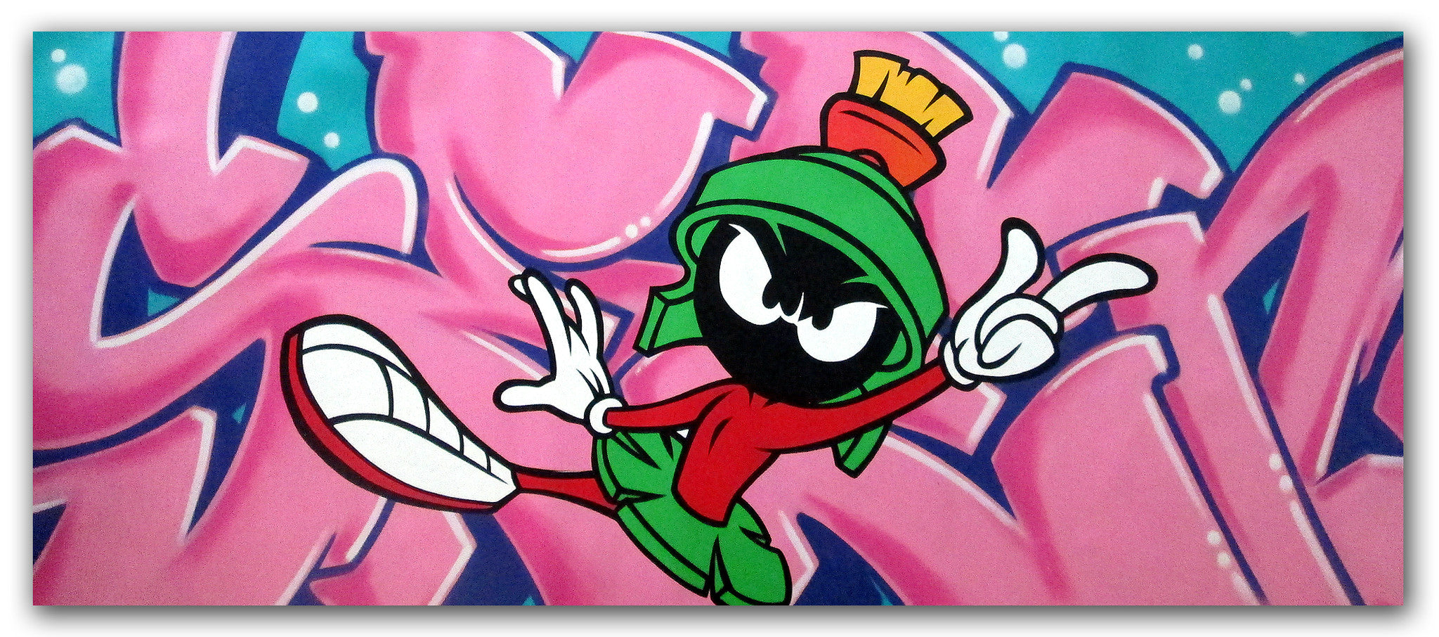GRAFFITI ARTIST SEEN  -  "Marvin Martian"  Aerosol