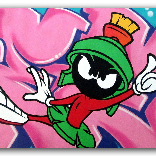 GRAFFITI ARTIST SEEN  -  "Marvin Martian"  Aerosol