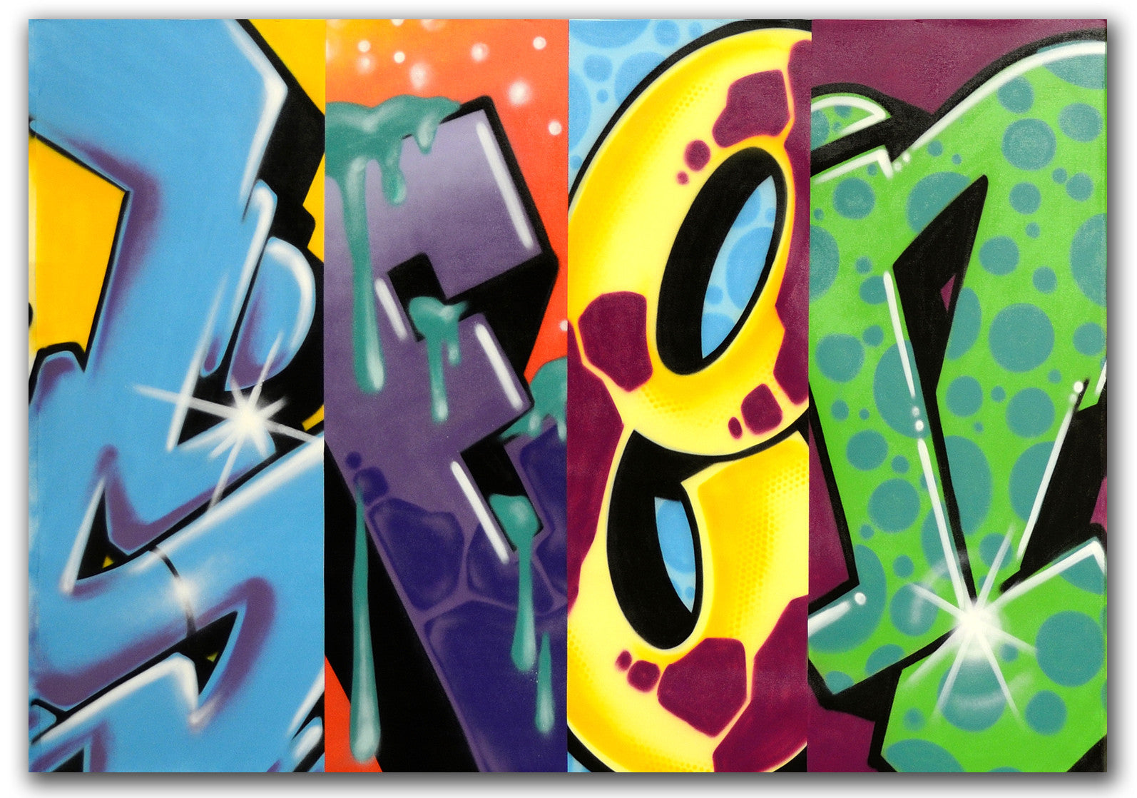 GRAFFITI ARTIST SEEN - Mix & Match- Painting
