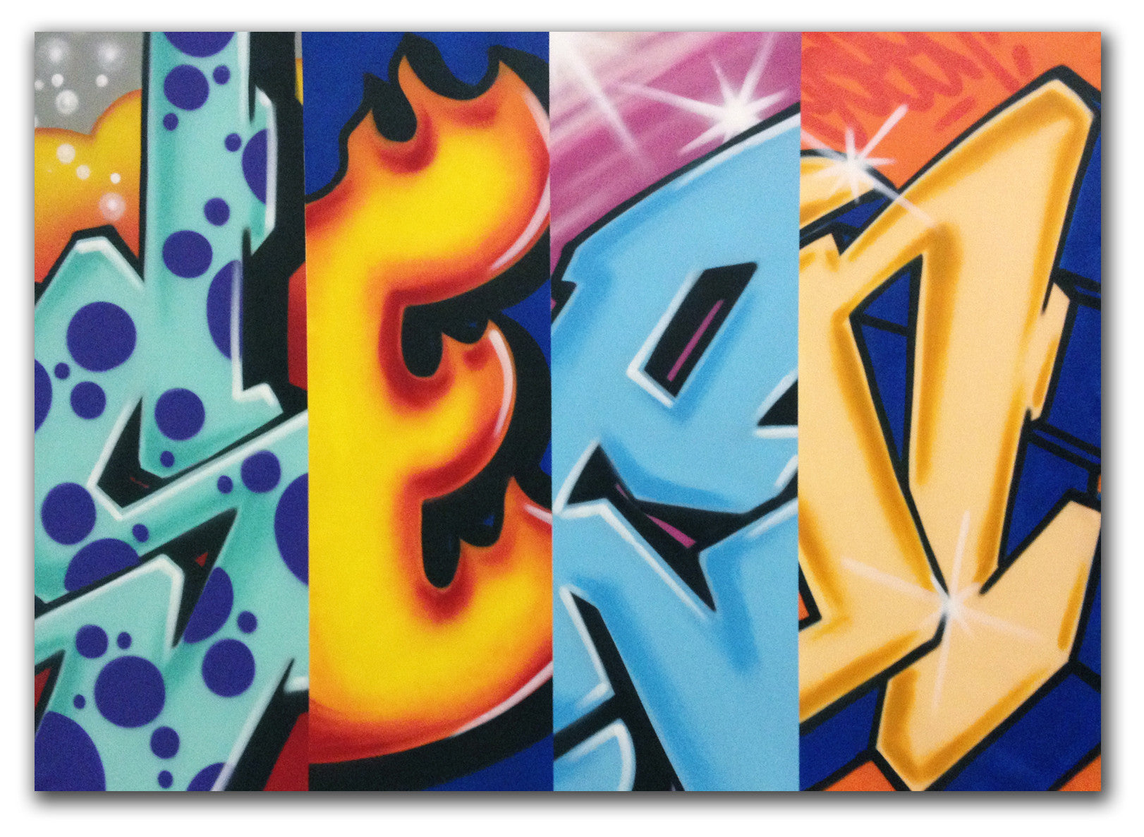 GRAFFITI ARTIST SEEN -  Mix & Match- Painting