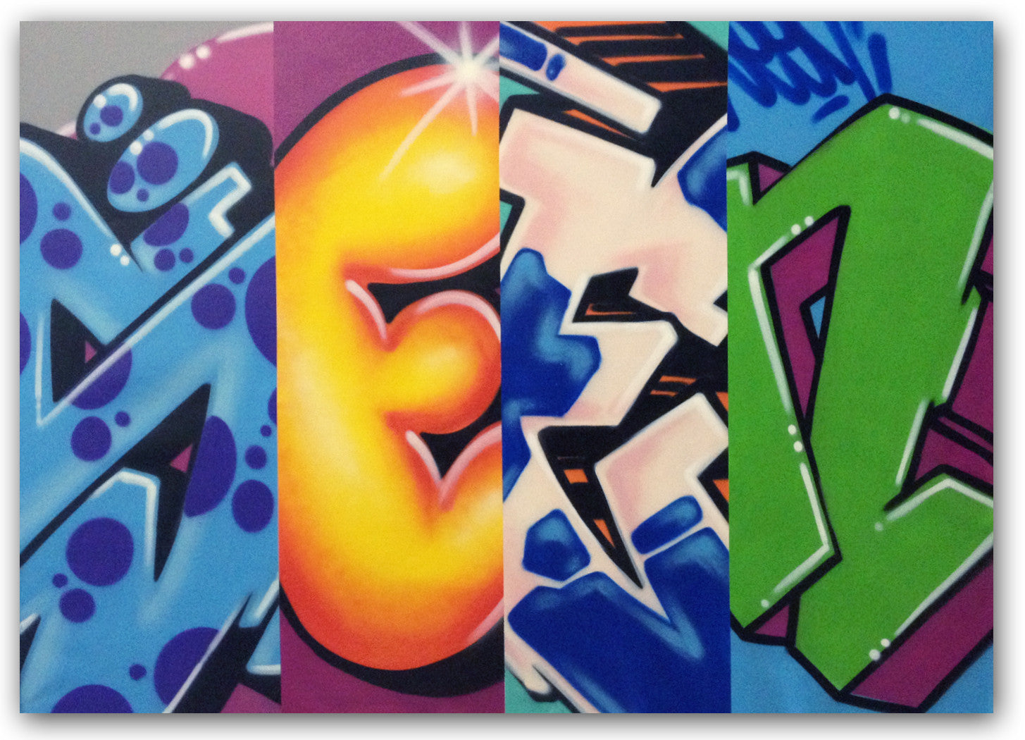 GRAFFITI ARTIST SEEN - Mix & Match- Painting