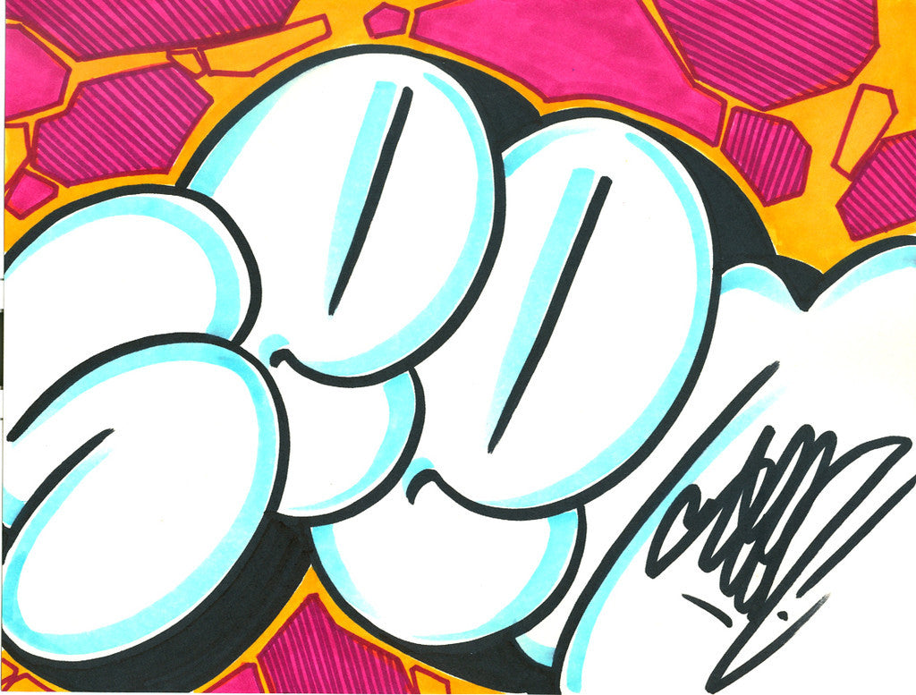 GRAFFITI ARTIST SEEN - Bubble SEEN 3- Drawing