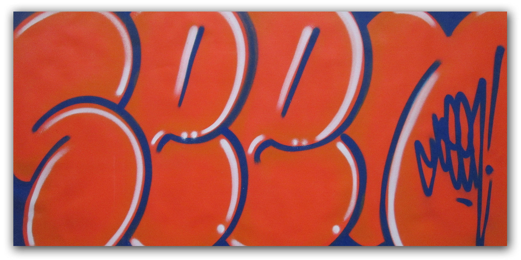 GRAFFITI ARTIST SEEN - "Classic Bubble 9" Painting