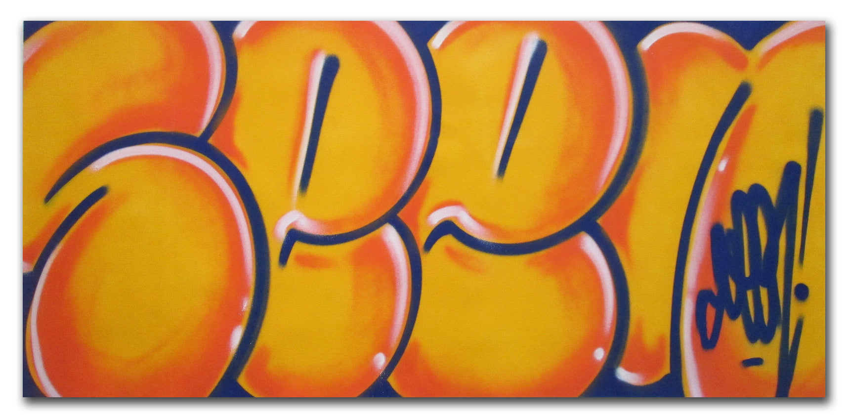 GRAFFITI ARTIST SEEN - "Classic Bubble 5" Painting