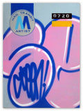 GRAFFITI ARTIST SEEN  -  "MTA - Stretched" 24x32"  Aerosol on  Linen