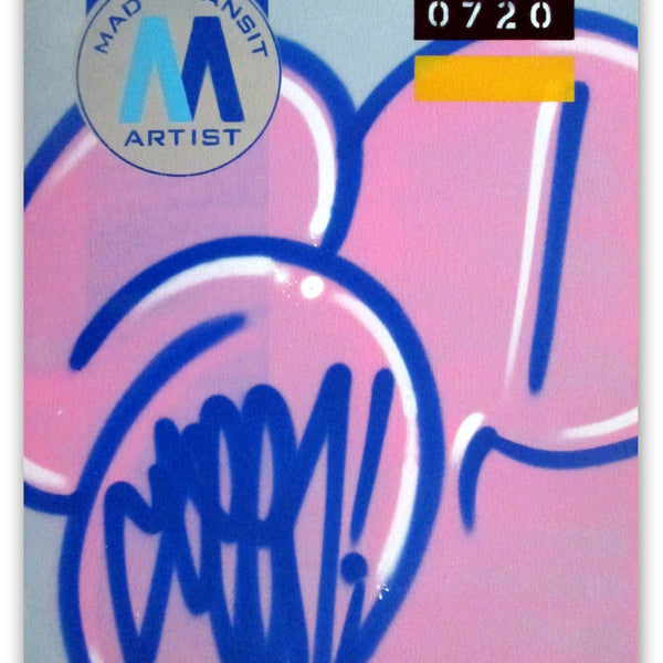 GRAFFITI ARTIST SEEN  -  "MTA - Stretched" 24x32"  Aerosol on  Linen