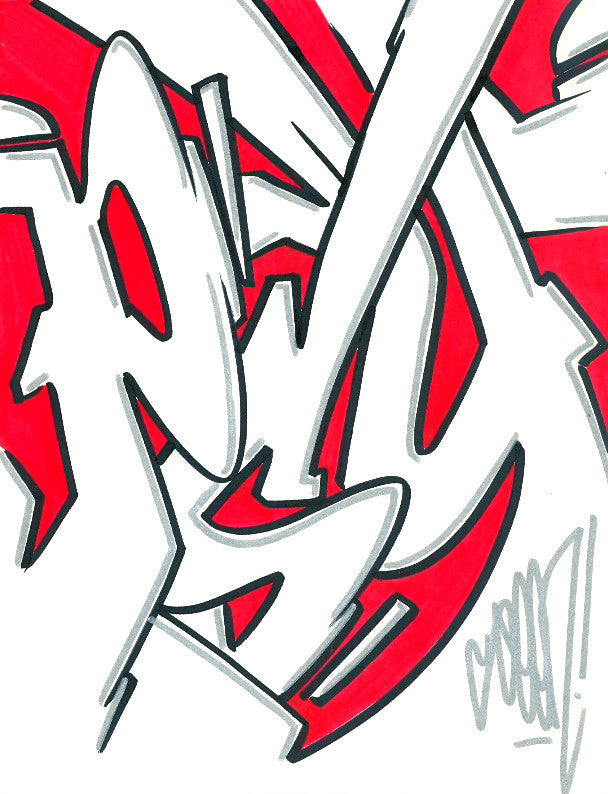 アート・デザイン・音楽 TSUCHIYA Reiichi GRAFFITI GRAFFITI ARTIST SEEN - Psycho 7- Drawing | DirtyPilot