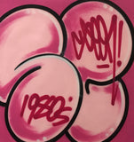 GRAFFITI ARTIST SEEN  -  "Signature Bubble"   Aerosol on  Canvas