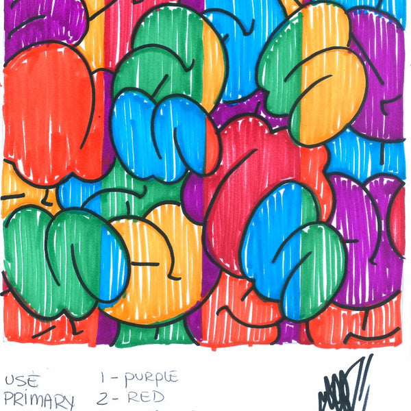 GRAFFITI ARTIST SEEN - "Primary Colors" - Drawing