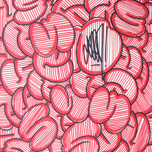 GRAFFITI ARTIST SEEN - Bubble S'SS Red- Drawing