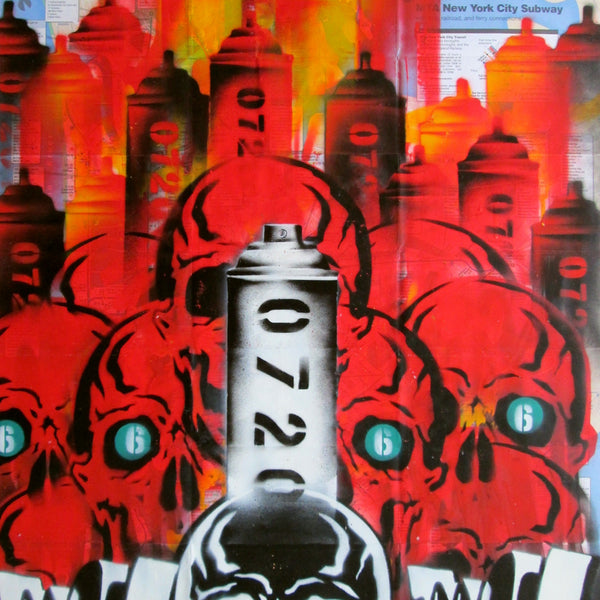 GRAFFITI ARTIST SEEN -  "Red Skull 5" NYC Map