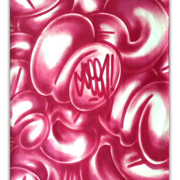 GRAFFITI ARTIST SEEN  -  "Multi Bubbles" -   Aerosol on  Canvas
