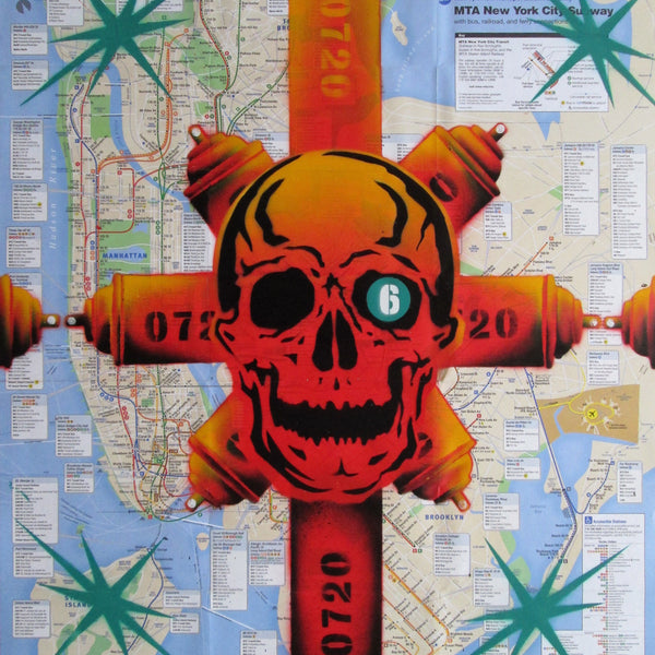GRAFFITI ARTIST SEEN -  "Red Skull 6" NYC Map