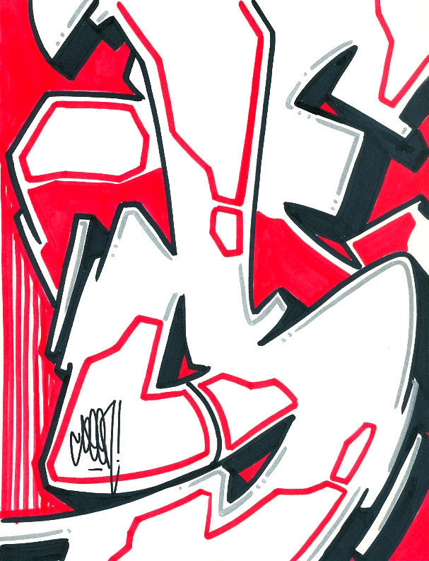 GRAFFITI ARTIST SEEN - Subway S #7- Drawing