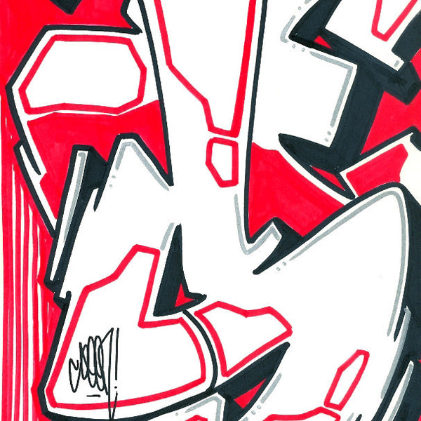 GRAFFITI ARTIST SEEN - Subway S #7- Drawing