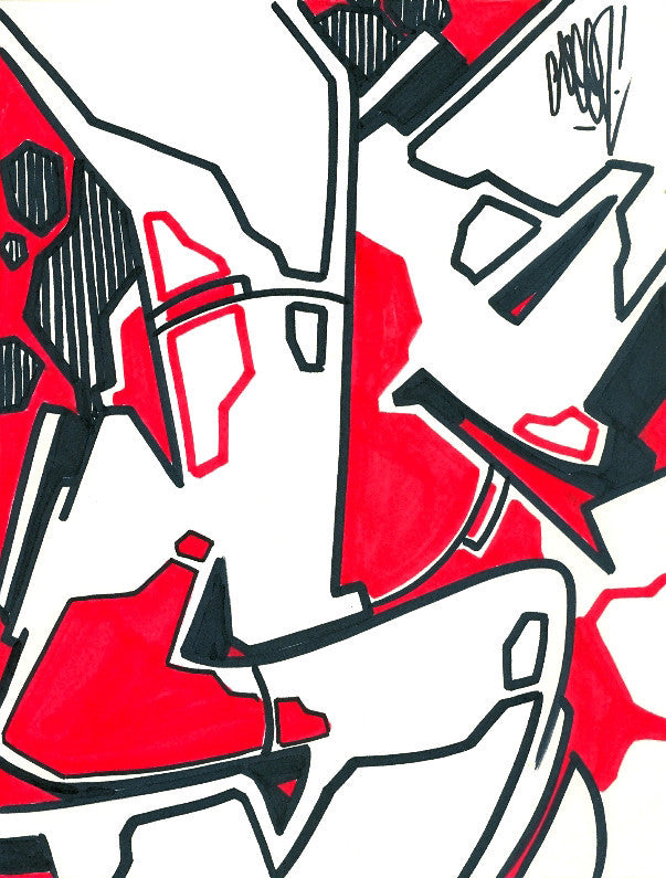 GRAFFITI ARTIST SEEN - "S" #12- Drawing