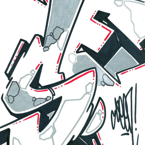 GRAFFITI ARTIST SEEN - Subway S #1- Drawing