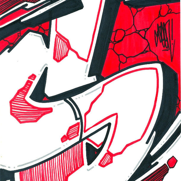 GRAFFITI ARTIST SEEN - Subway S #2- Drawing