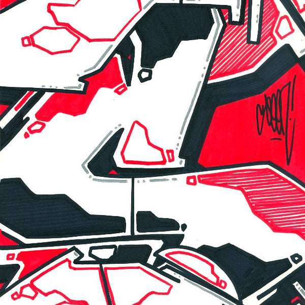 GRAFFITI ARTIST SEEN - Subway S #3- Drawing