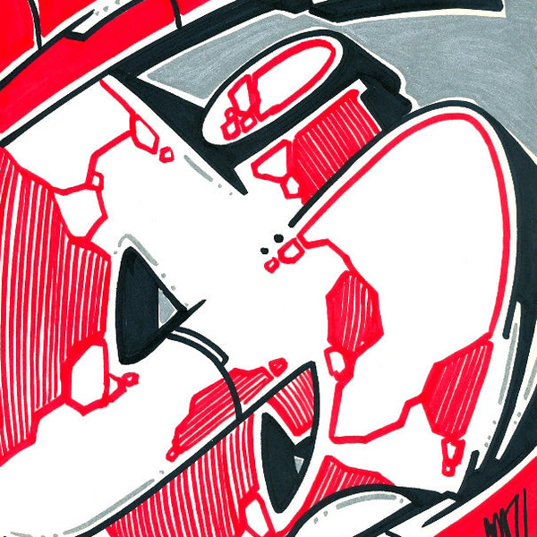 GRAFFITI ARTIST SEEN - Subway S #9- Drawing