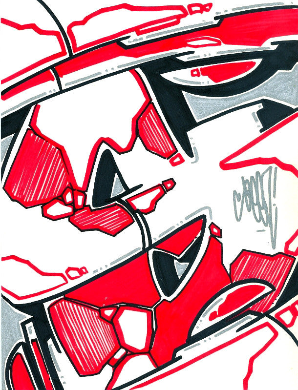 GRAFFITI ARTIST SEEN - Super S -  Drawing