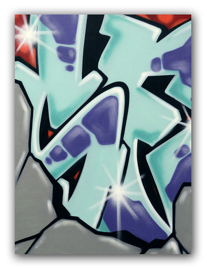 GRAFFITI ARTIST SEEN - Untitled 5- Rock Painting