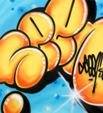 GRAFFITI ARTIST SEEN  -  "Super Bubble"  Aerosol on  Canvas