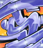 GRAFFITI ARTIST SEEN  -  "Super S"  Aerosol on  Canvas