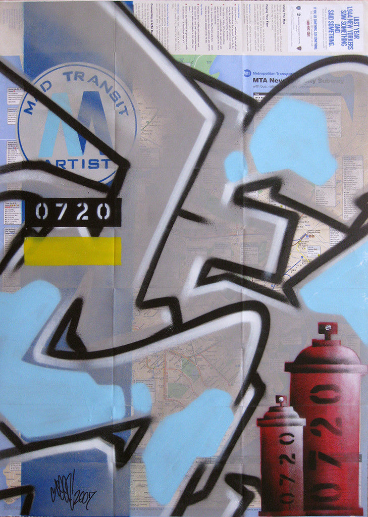 GRAFFITI ARTIST SEEN -  "MAD Transit 4" NYC Map