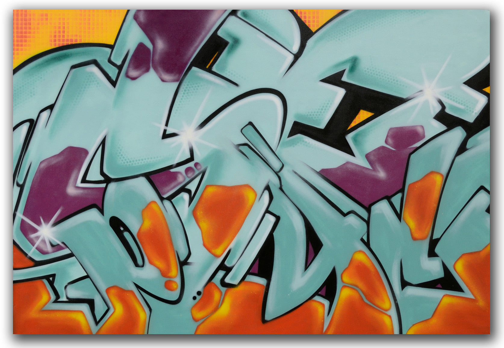 GRAFFITI ARTIST SEEN - "SEEN_PSYCHO" Painting on Canvas