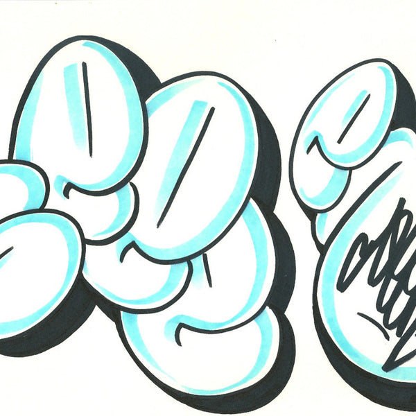 GRAFFITI ARTIST SEEN - Bubble 15- Drawing