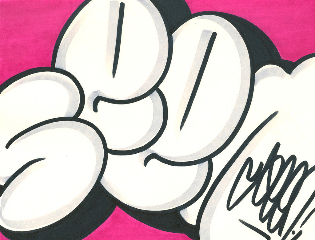 GRAFFITI ARTIST SEEN - Bubble 12- Drawing
